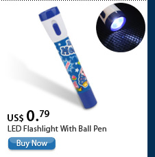 LED Flashlight With Ball Pen