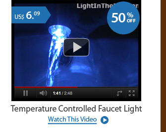 Temperature Controlled Faucet Light
