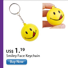 Smiley Face Keychain
