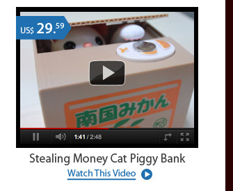 Stealing Money Cat Piggy Bank