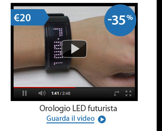 Orologio LED futurista