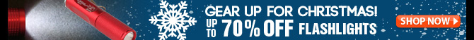 Gear Up For Christmas! Up To 70% OFF Flashlights