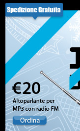 Altoparlante per MP3 con radio FM