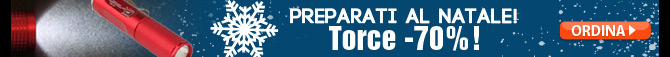 Preparati al Natale! Torce -70%!
