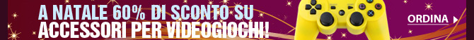 A Natale 60% di sconto su accessori per videogiochi!