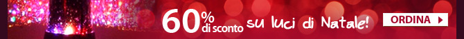 60% di sconto su luci di Natale!