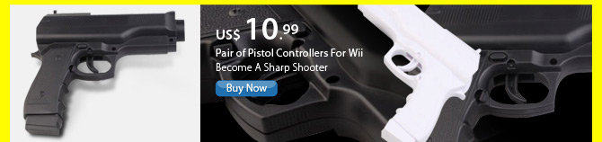 Pair of Pistol Controllers For Wii