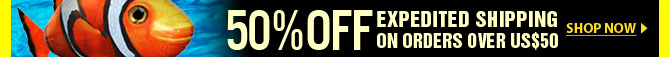 50% OFF Expedited Shipping On Orders Over $50