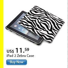 iPad 2 Zebra Case 