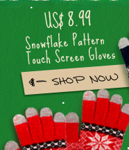 Snowflake Patten Touch Screen Gloves