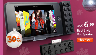Block Style iPod Speaker