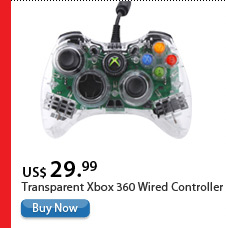 Transparent Xbox 360 Wired Controller