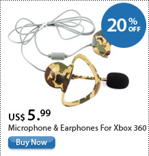 Microphone & Earphones For Xbox 360