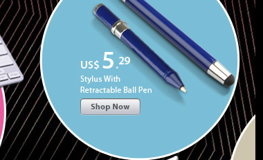 Stylus With Retractable Ball Pen
