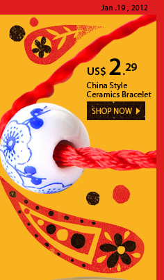 China Style Ceramics Bracelet