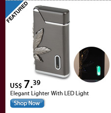 Elegant Lighter With LED Light