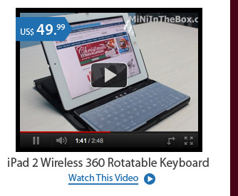 iPad 2 Wireless 360 Rotatable Keyboard