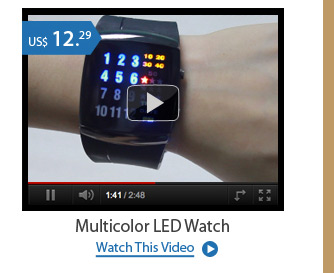 Multicolor LED Watch