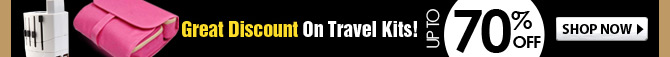 Great Discount On Travel Kits! Up To 70% OFF