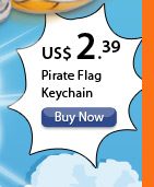 Pirate Flag Keychain