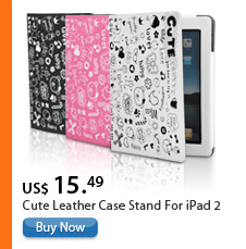 Cute Leather Case Stand For iPad 2