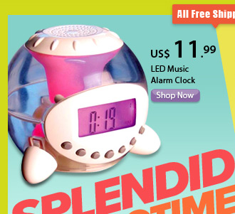 LED Music Alarm Clock