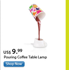 Pouring Coffee Table Lamp