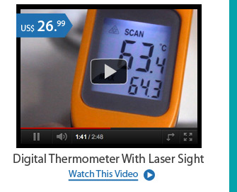 Digital Thermometer With Laser Sight