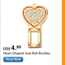 Heart-Shaped Seat Belt Buckles