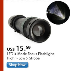 LED 3-Mode Focus Flashlight