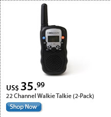 22 Channel Walkie Talkie (2-Pack)