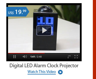 Digital LED Alarm Clock Projector 