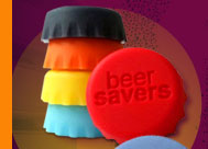 Silicone Beer Bottle Caps (6 Pcs)