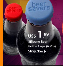 Silicone Beer Bottle Caps (6 Pcs)