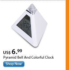 Pyramid Bell And Colorful Clock