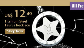 Titanium Steel Taurus Necklace