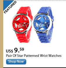 Pairs Of Star Patterned Wrist Watches