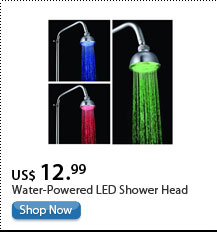 Water-Powered LED Shower Head