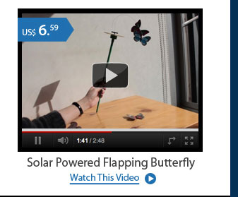 Solar Powered Flapping Butterfly