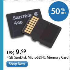 4GB SanDisk MicroSDHC Memory Card