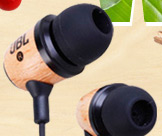 Wood Style Stereo Earphones