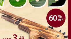 Wooden rubber band pistol