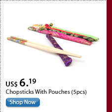 Chopsticks with pouches(5pcs)