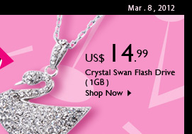 Crystal Swan Flash Drive 
