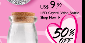 LED Crystal Wish Bottle