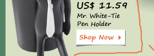 Mr. White-Tie Pen Holder