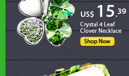 Crystal 4 Leaf Clover Necklace