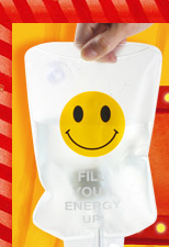 USB Powered Drip Bag With LED Light