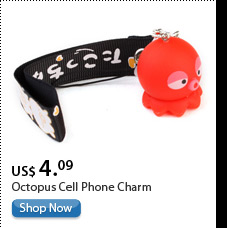 Octopus Cell Phone Charm