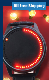Touch Screen LED Flashing Watch
